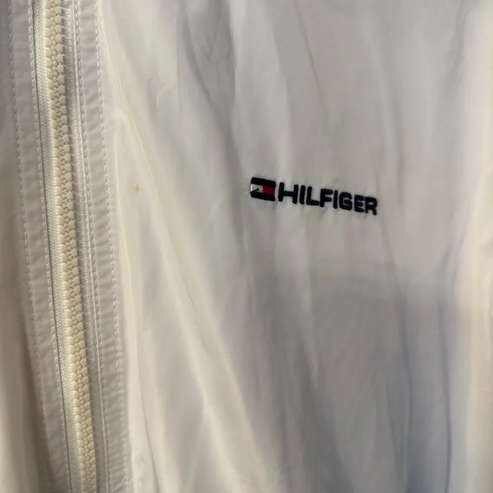 Tommy Hilfiger Archives Nautical Yacht Full Zip Retro Windbreaker Jacket XL Hood - Picture 6 of 12